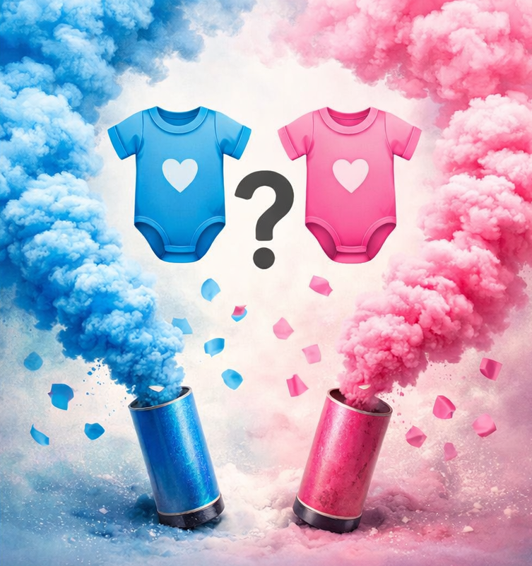 Dýmovnice na odhalení pohlaví: Modrá nebo růžová?